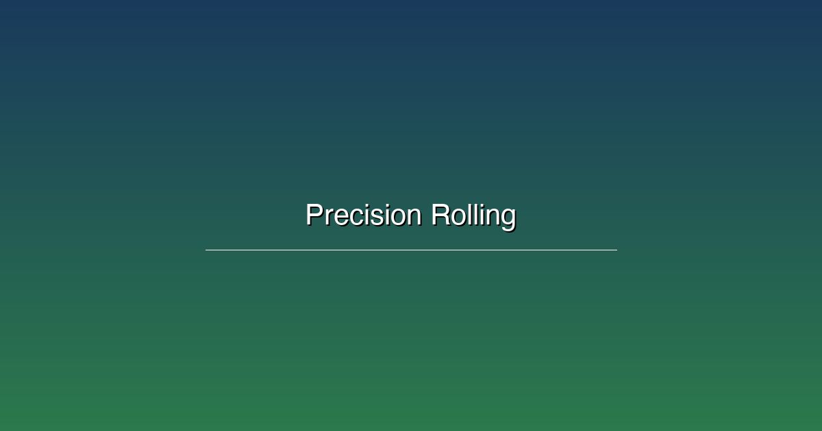 Precision Rolling Technology for Ultra-Thin Foils