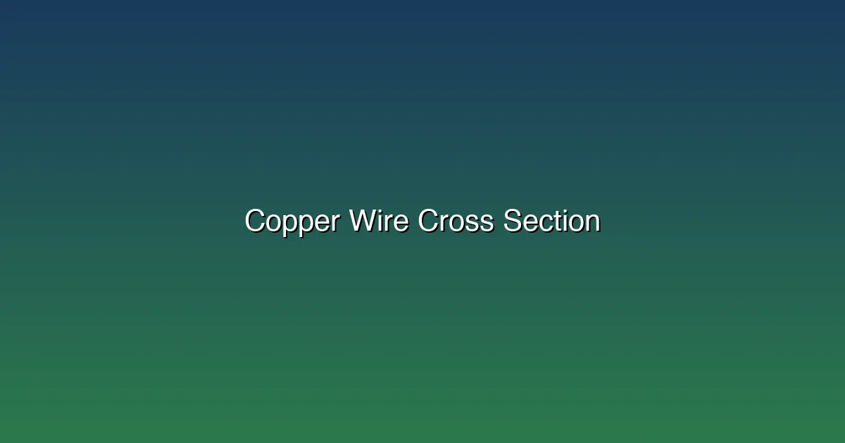 Copper Strip - Cross-section